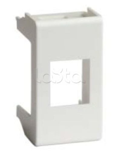 Адаптер для информационных разъемов SIEMON, белый, 1мод. DKC 76608B в Чите Аксессуары для стоек и шкафов Pintop.ru